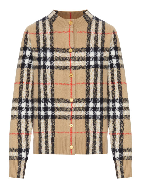 [Burberry] Cardigan FW26 8135242B9368 SAND IP CHECK