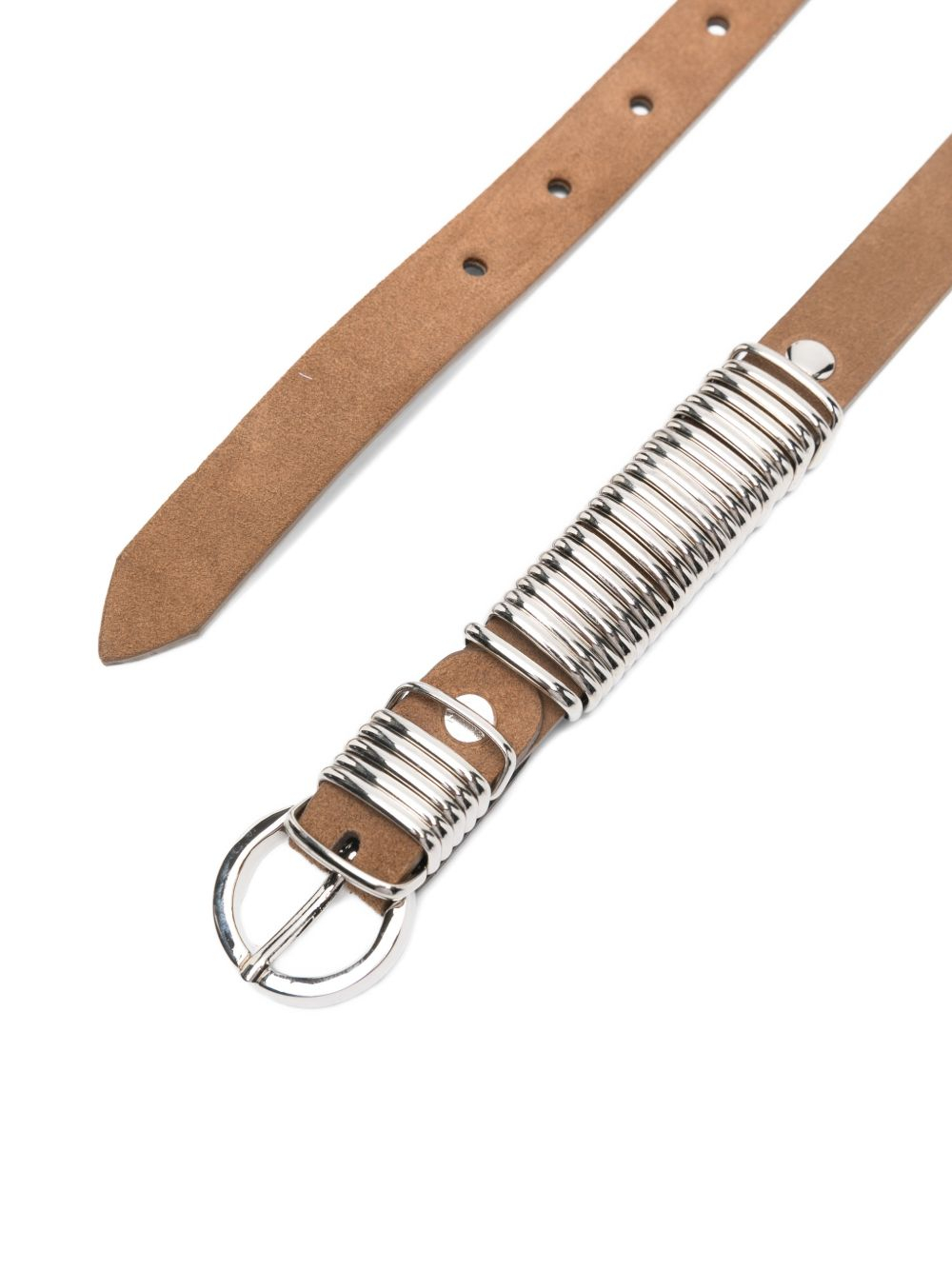 [Federica Tosi] Belt FW26 FTE26CT06BROWN-SILVER