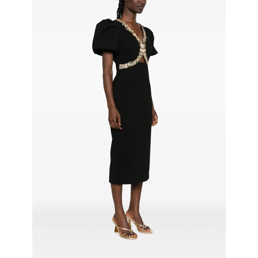 [Rebecca Vallance] Short sleeve dress FW26 2602-1673  BLACK