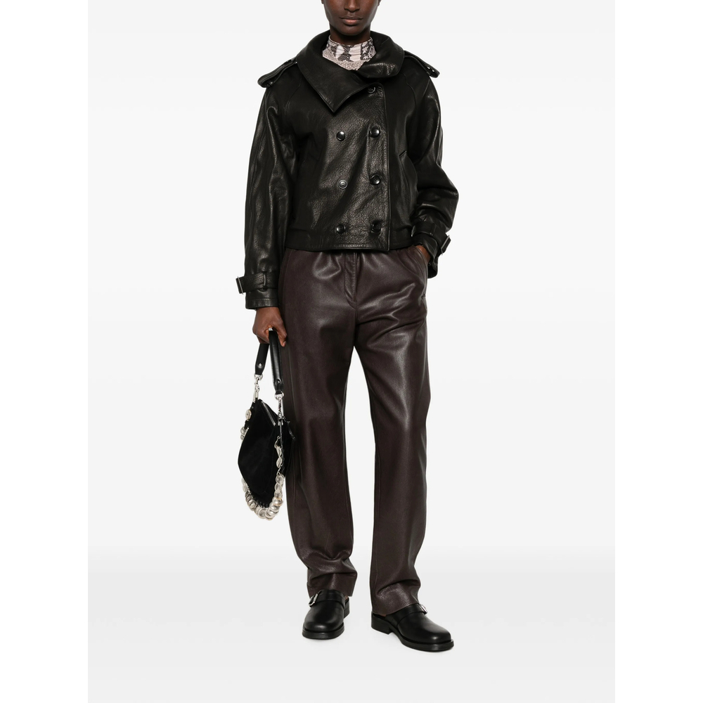 [Giorgio Brato] Leather Jacket FW26 GD27F01102MGA  NERO
