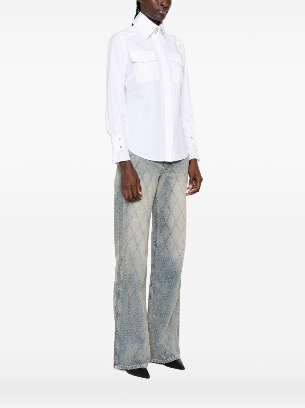 [ELISABETTA FRANCHI] Shirts Long Sleeve FW26 CA17466E2 100