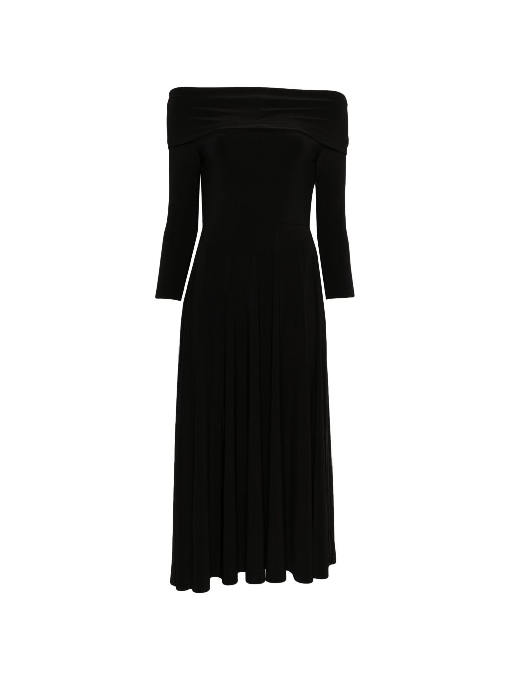 [Norma Kamali] Long sleeve dress FW26 KK1263PLU01001 BLACK