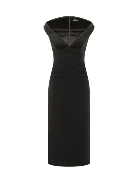 [Solace London] Sleeveless dress FW26 OS47051 BLACK