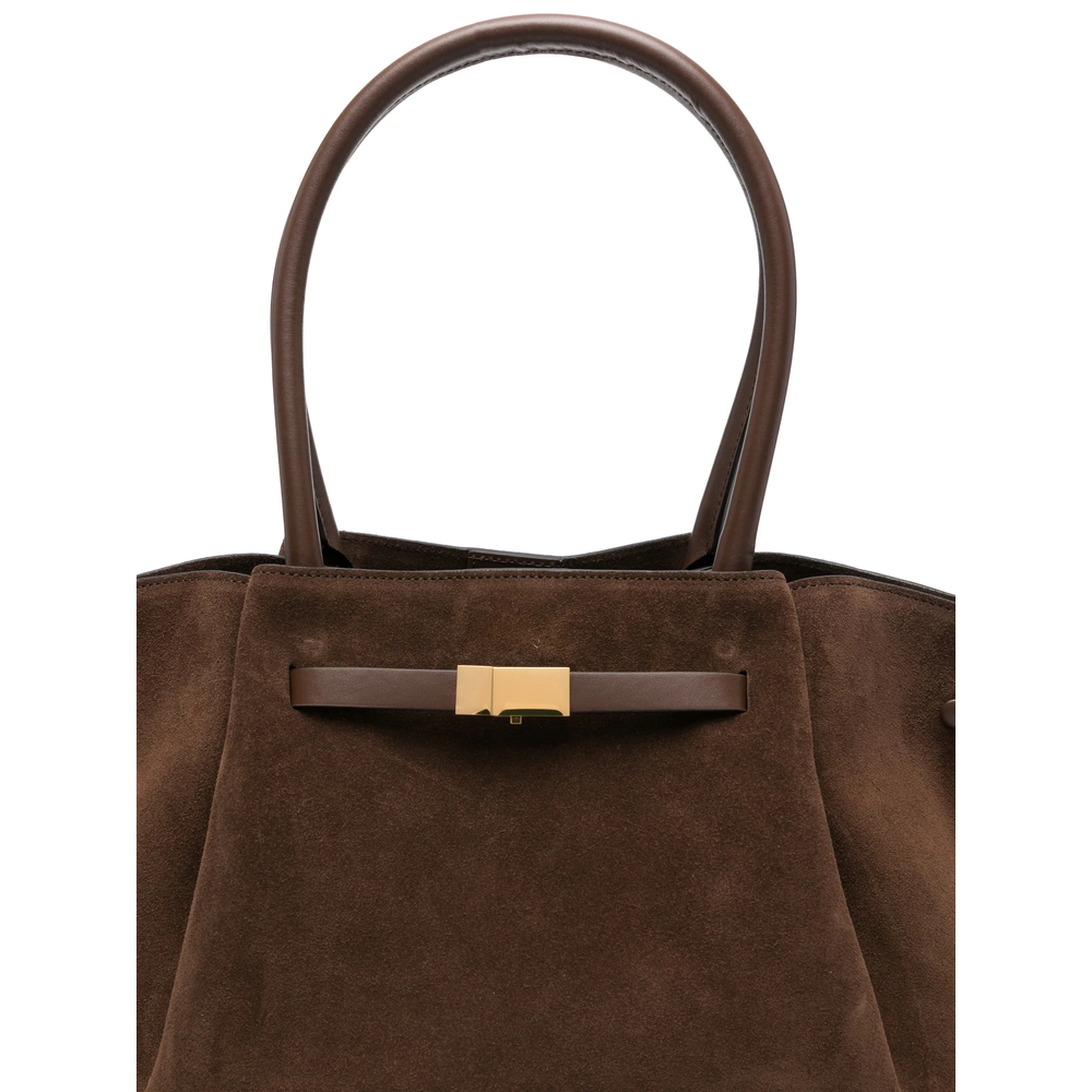 [DEMELLIER] Tote bag FW26 D90 SUEDE NEW YORK MOCHA