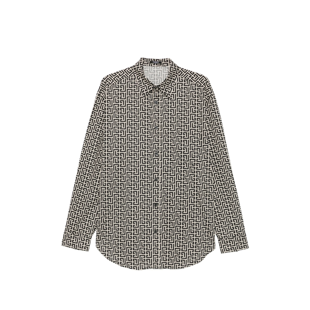 [Balmain] Shirts Long Sleeve FW26 HH1HS590 CE27 GFE
