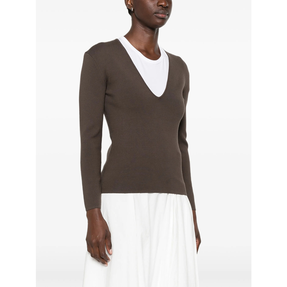 [TOTEME] Knitwear FW26 262-WRT0685 YA0243-427 WALNU