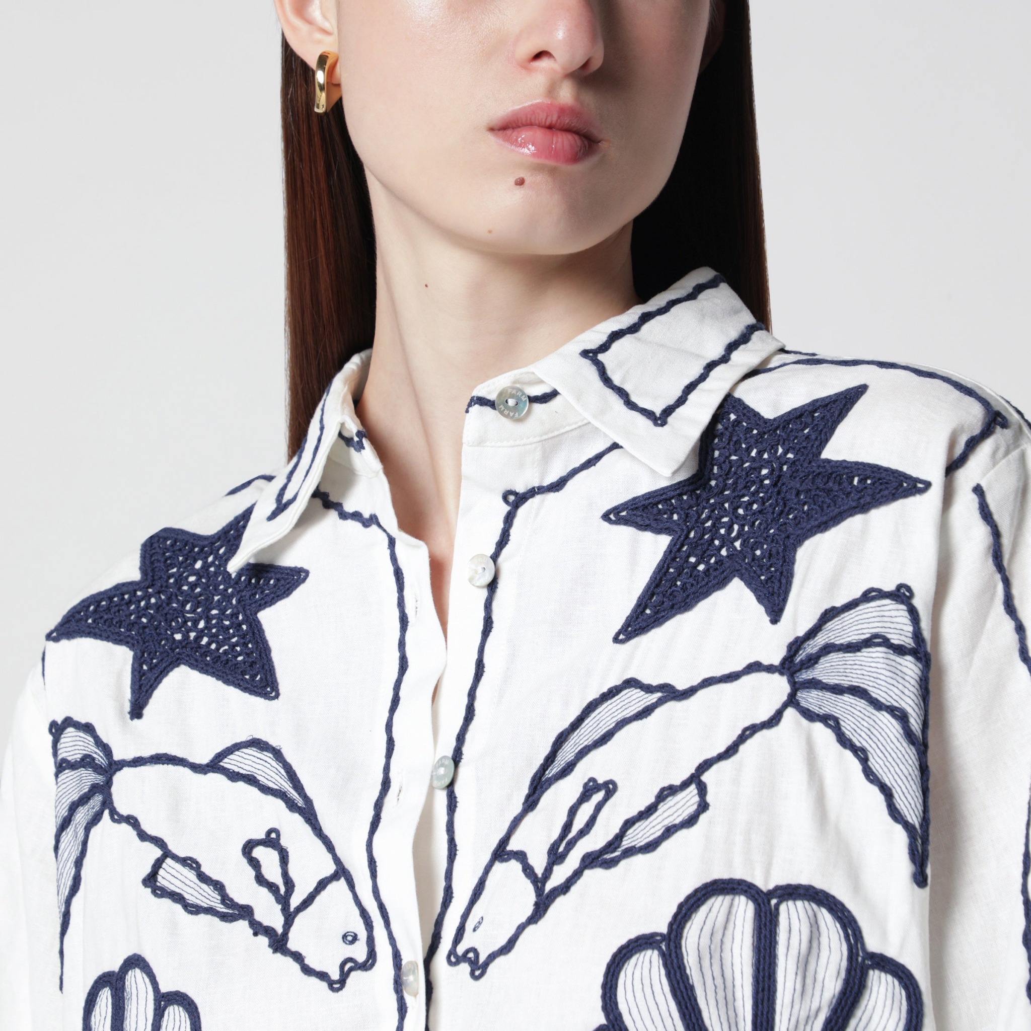 [Farm Rio] Shirts Long Sleeve FW26 356449CO