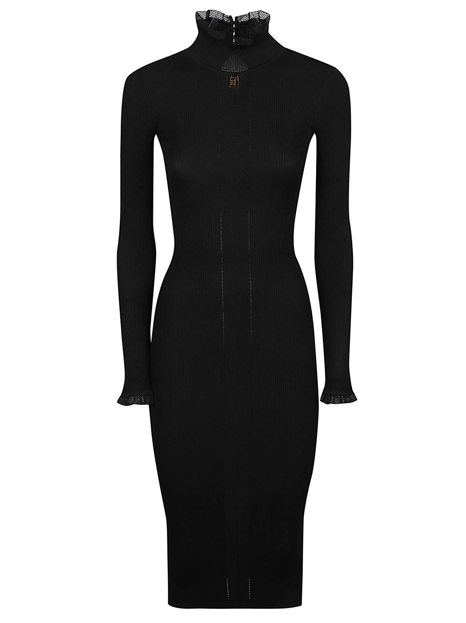 [ELISABETTA FRANCHI] Long sleeve dress FW26 AM21B66E2