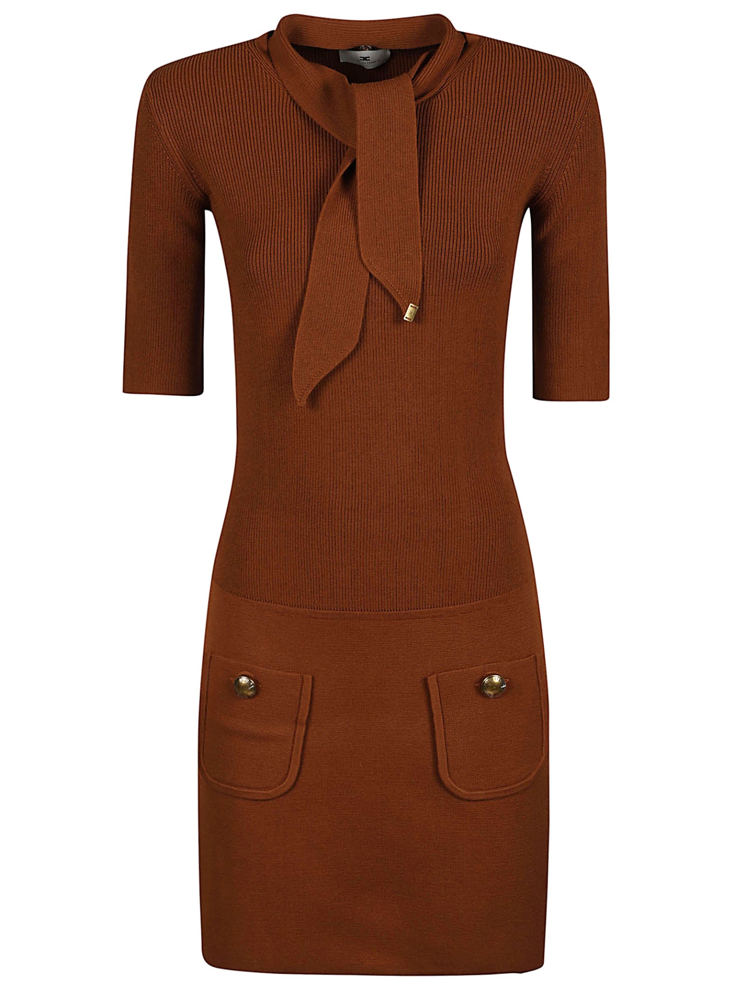 [ELISABETTA FRANCHI] Short sleeve dress FW26 AM04S66E2