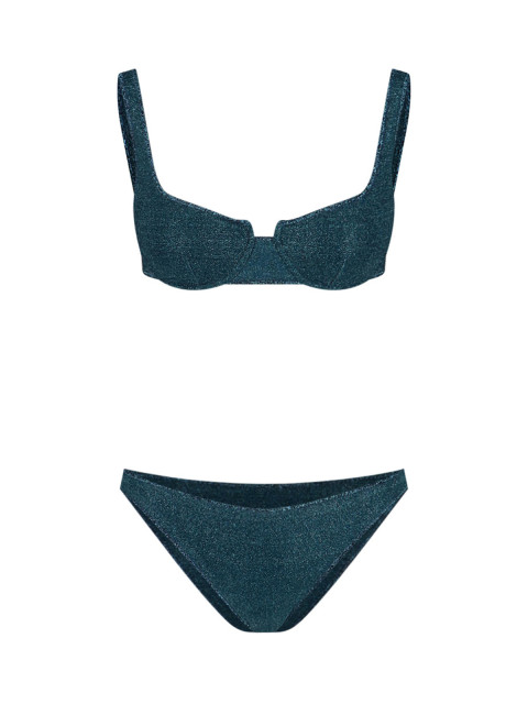 [OSEREE] Bikini SS26 LAF257 LUREXPEACOCK