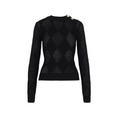 [Balmain] Knitwear FW24 DF1AR850KG680PA