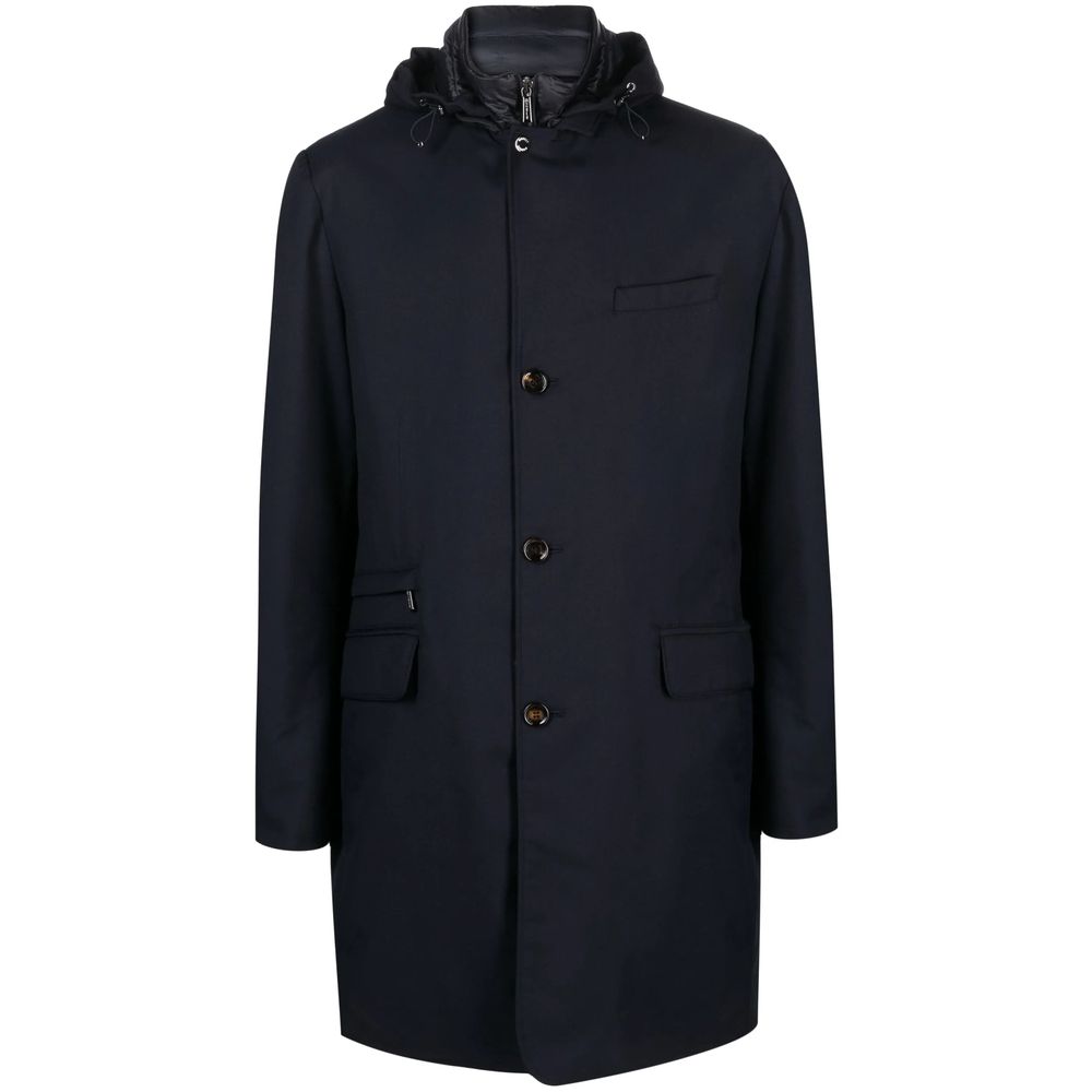 [Moorer] Coat FW26 A100030 REDON-PUM DKBLU