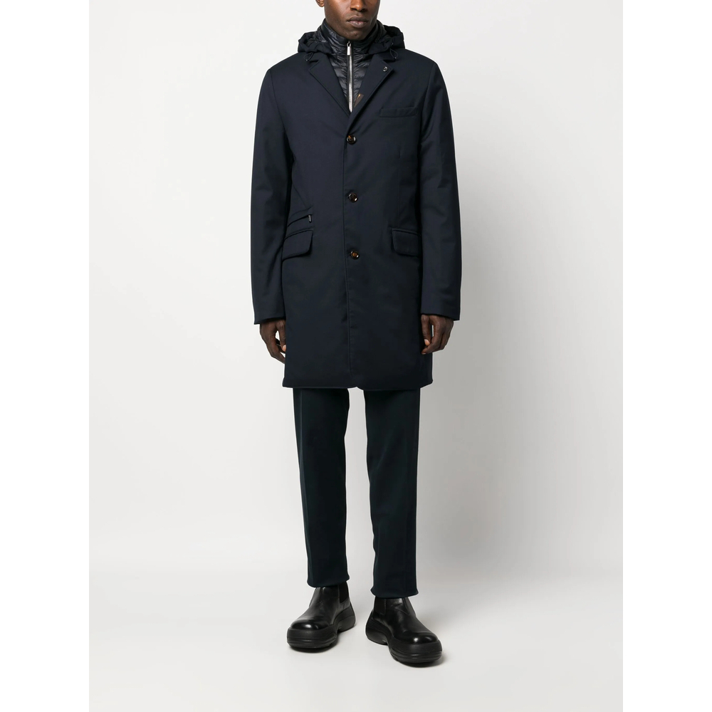[Moorer] Coat FW26 A100030 REDON-PUM DKBLU