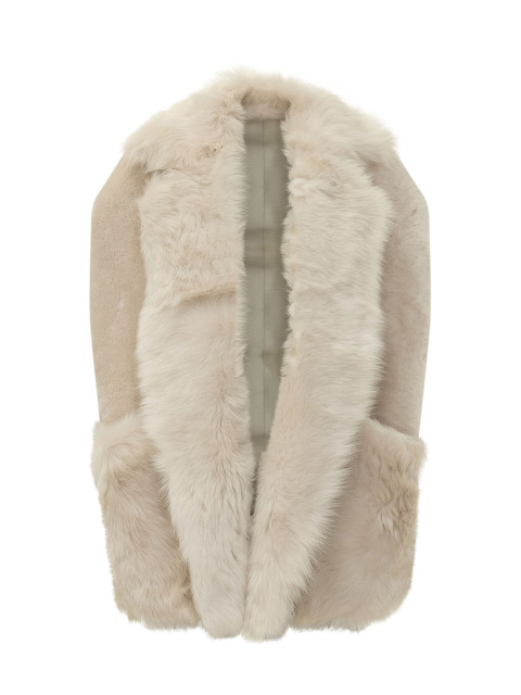 [Blancha] Fur Jacket FW26 26021300 BURRO