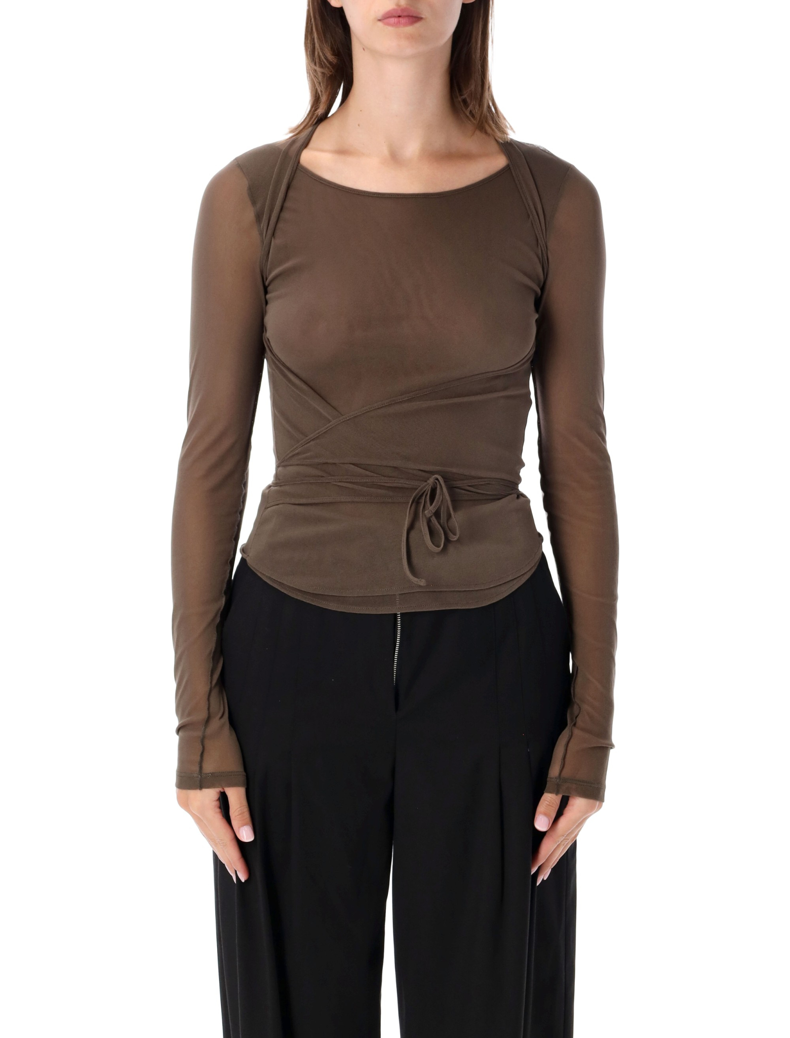 [LEMAIRE] T-shirts Long Sleeve FW26 TS0052LJ1070BR423
