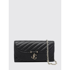 [Jimmy Choo] Minibag FW26 AVNCURVEWALLETCHNHBU BLACK/SHINY GOLD