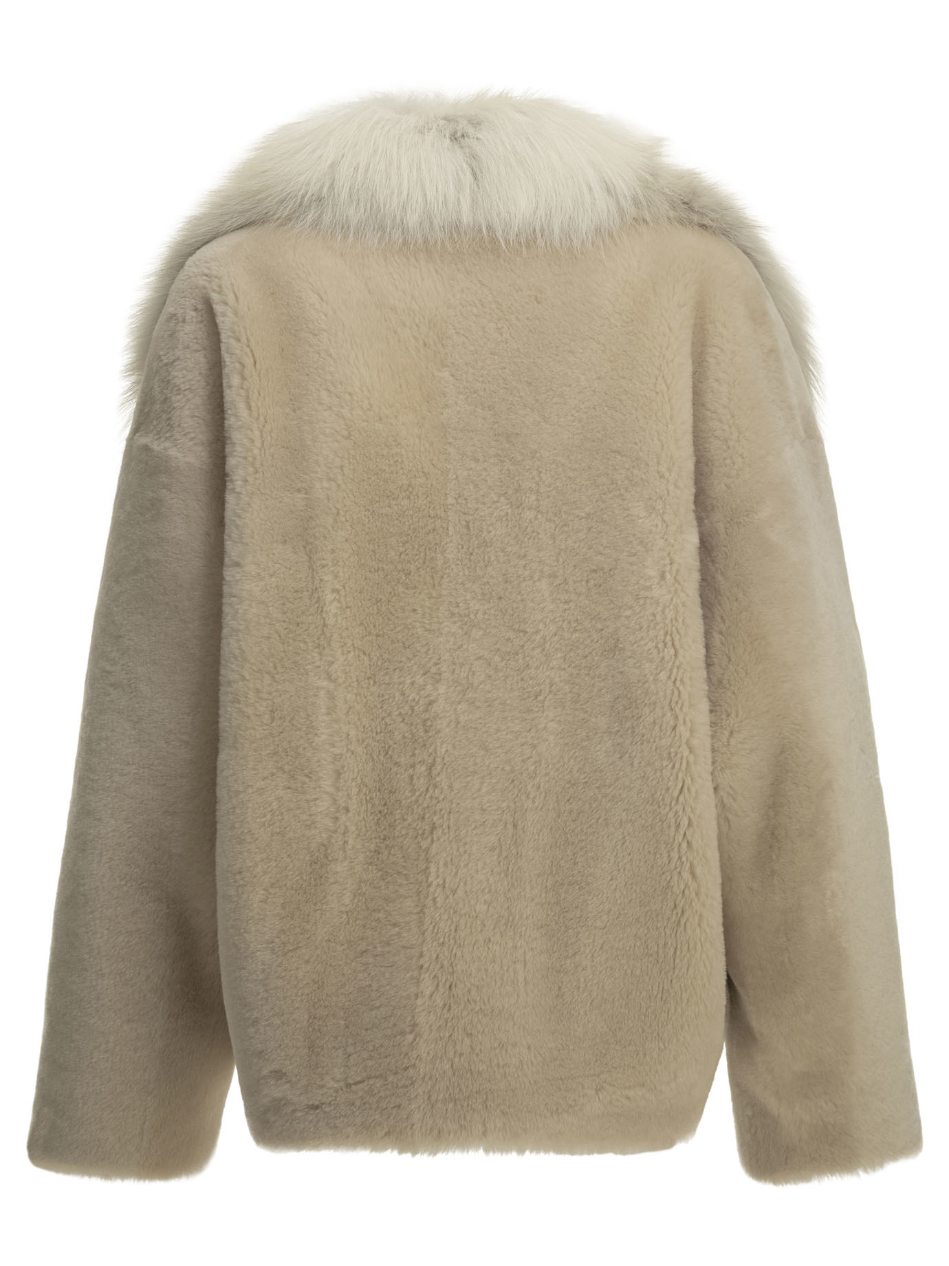 [Blancha] Fur Jacket FW26 26142-200BURRO-NATURALE