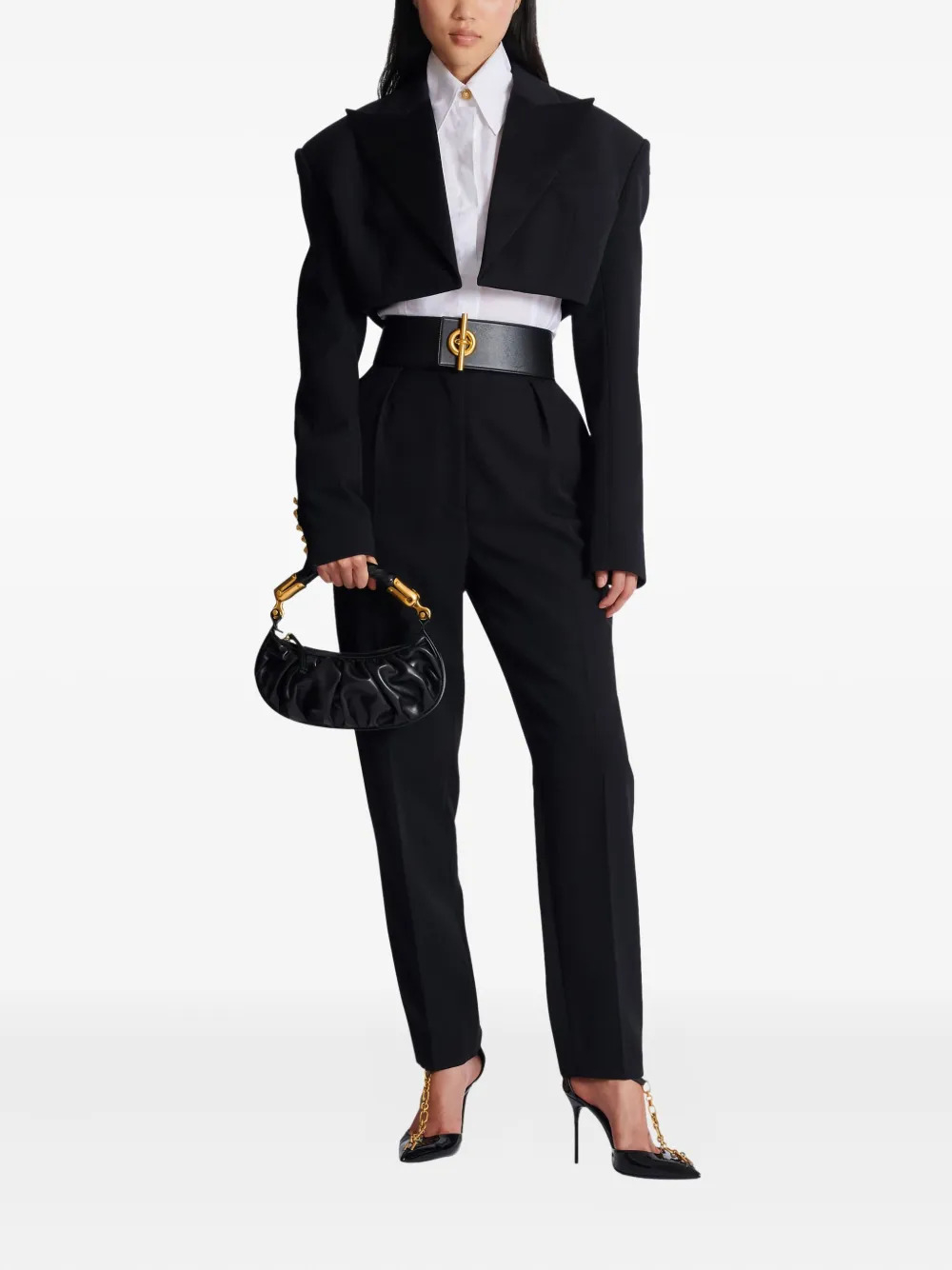 [Balmain] Shirts Long Sleeve SS26 GF1HS460CG220FB