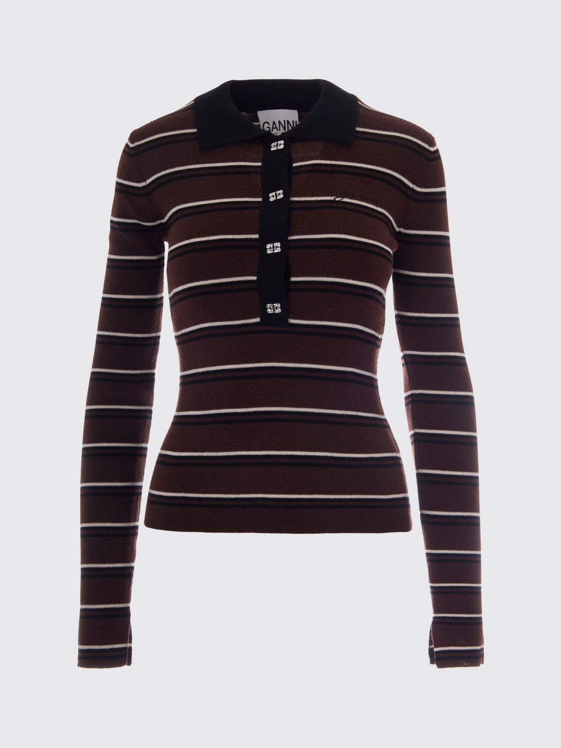 [GANNI] T-shirts FW26 A1170004 999