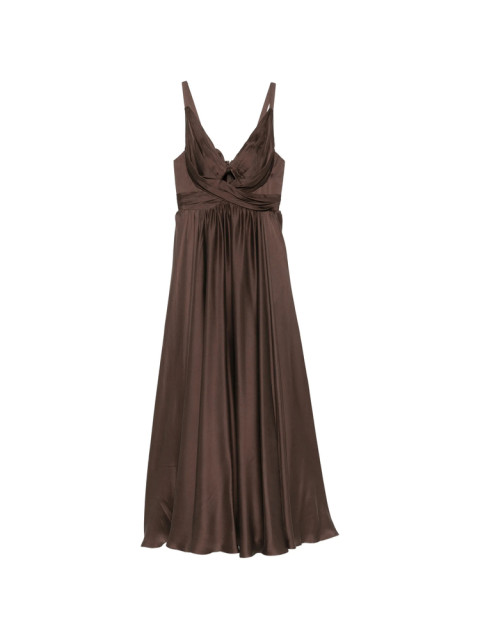 [Zimmermann] Sleeveless dress FW26 5396DF26R  CHOCO
