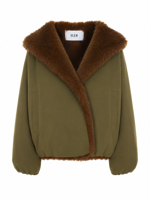 [Eleh] Fur Jacket FW26 0126MILITARE