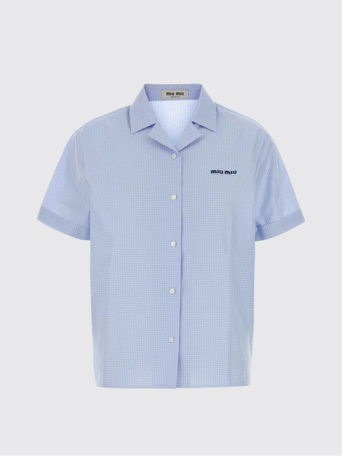 [Miu Miu] Shirts Short Sleeve FW26 MK2048SOOO197I F0UB3