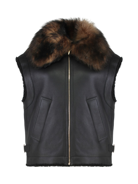 [Fendi] Leather Jacket FW25 FM5434AHBD_F0GME