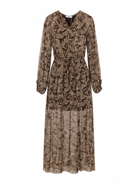 [Eleh] Long sleeve dress FW26 0290MARRONE