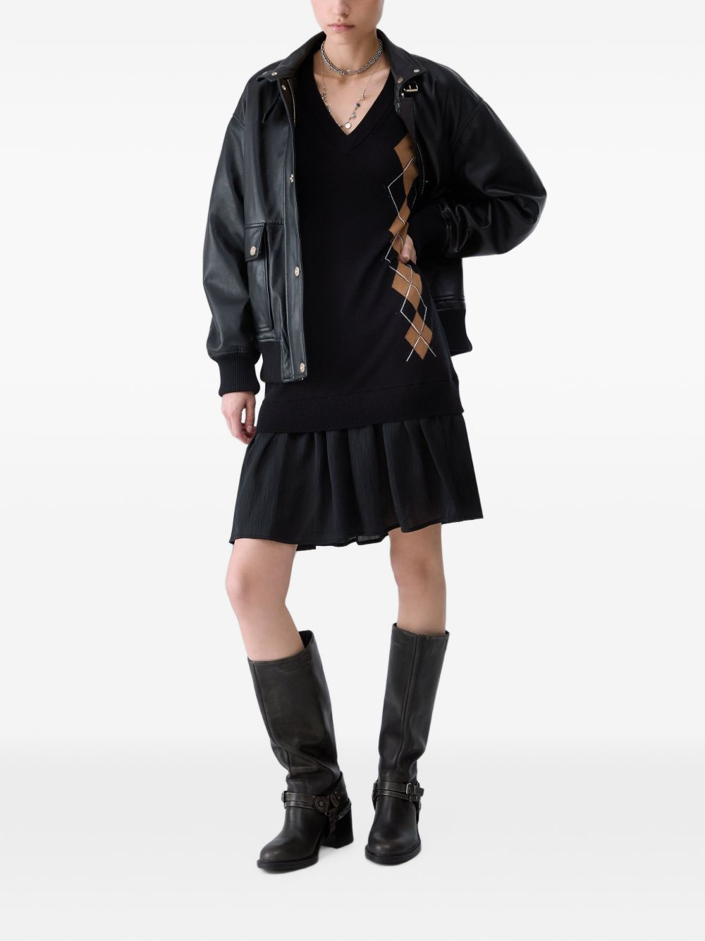 [Liu Jo] Long sleeve dress FW26 WF6232 MA16R L9207