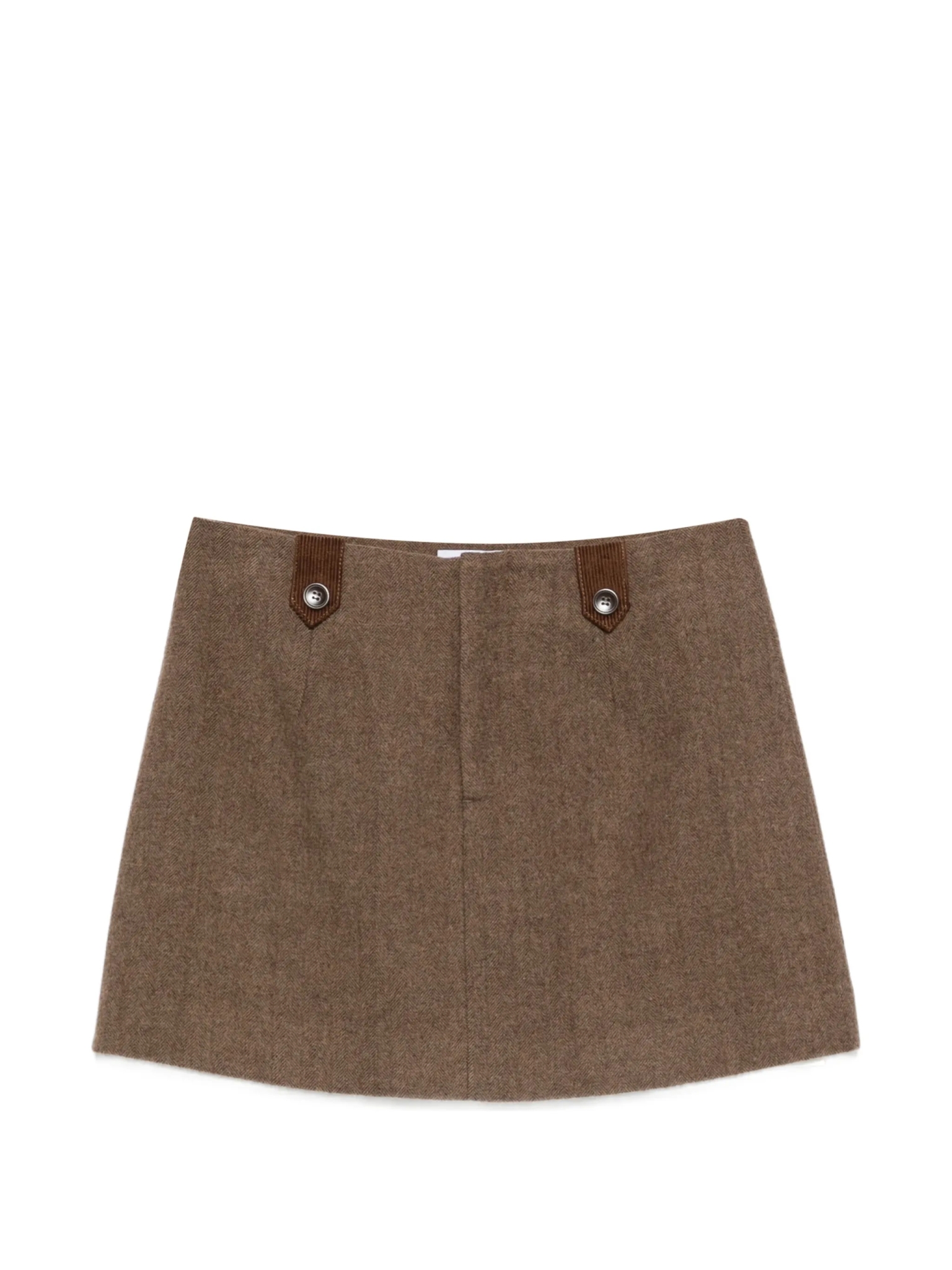 [Eleh] Mini skirt FW26 EFW260015MARRONE