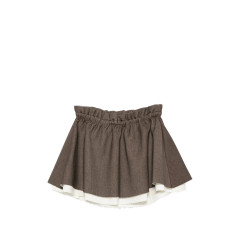 [Eleh] Mini skirt FW26 EFW260006MORO