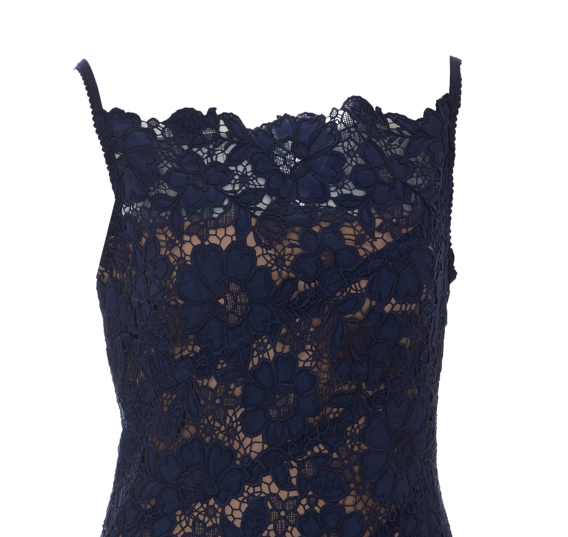 [SELF PORTRAIT] Sleeveless dress FW26 043MNAVY