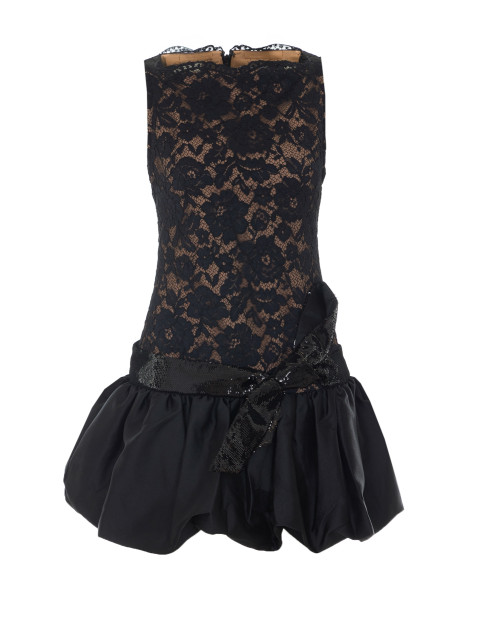 [SELF PORTRAIT] Sleeveless dress FW26 013SBLACK