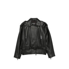 [Emporio Armani] Leather Jacket FW26 EW004958AF27024UC001
