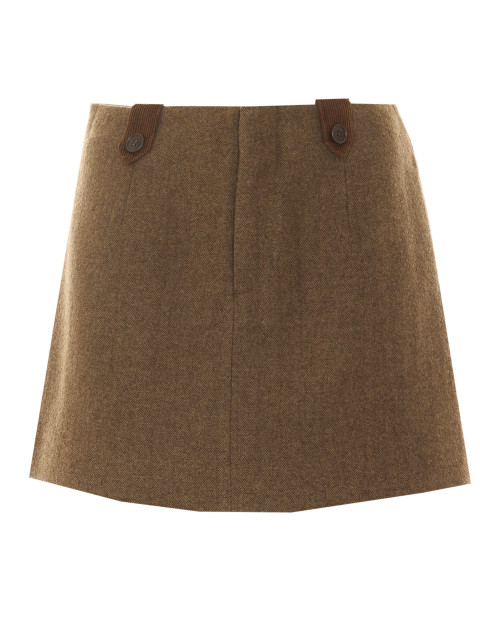 [Eleh] Mini skirt FW26 0015MARRONE
