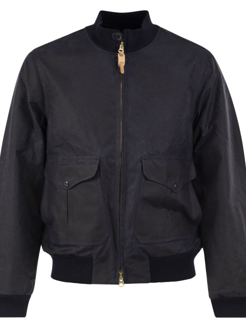 [Manifattura Ceccarelli] Bomber Jacket FW26 7072WX NAVY