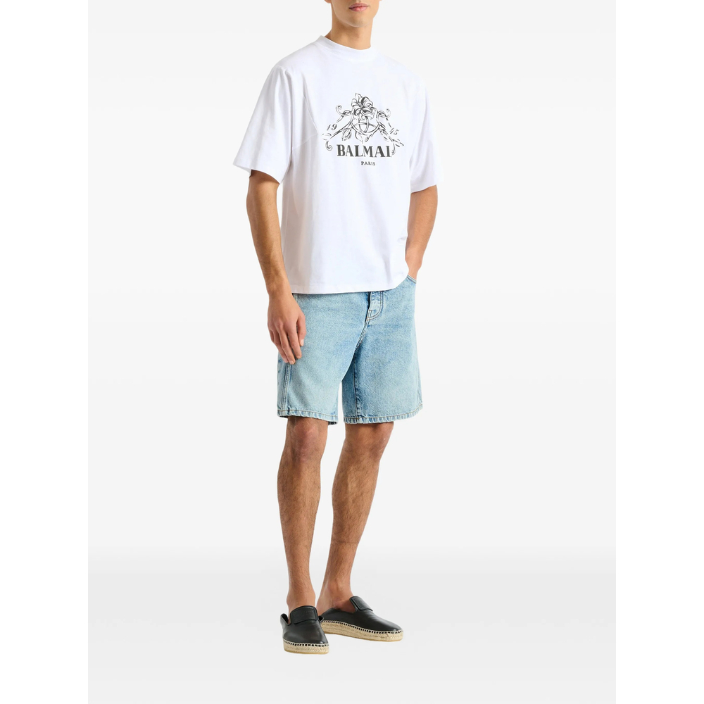 [Balmain] T-shirts Short Sleeve FW26 HH1EG275 BD65 GAB