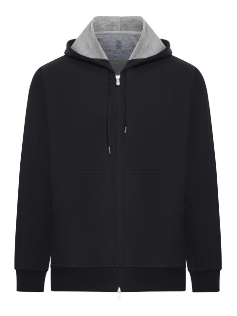 [Brunello Cucinelli] Zip Up FW26 MM8319069GC101 BLACK