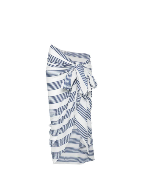 [THE FRANKIE SHOP] Long skirt FW26 THIRA WRAP  NAVWH