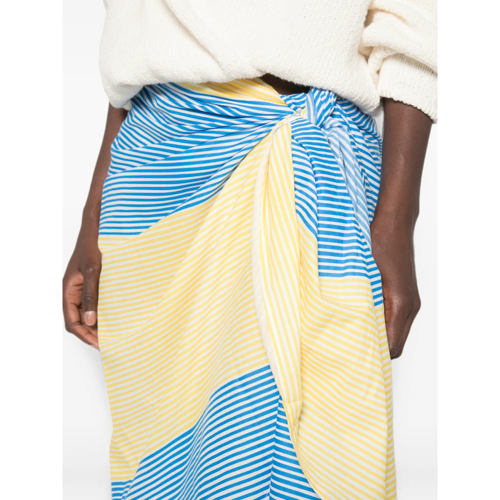 [THE FRANKIE SHOP] Long skirt FW26 THIRA WRAP  YELLO
