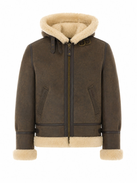 [SCHOTT N.Y.C.] Mouton jacket FW26 LC1259HBROWN