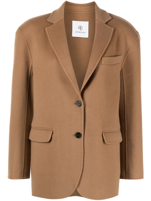 [Anine Bing] Blazer FW26 A017073200CAMEL CASHMERE BLEND