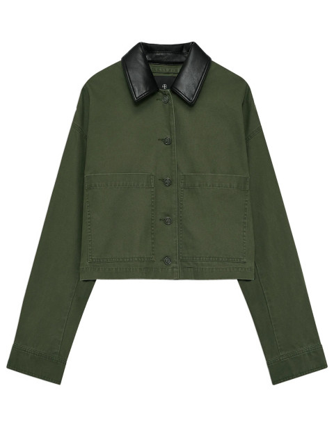 [Anine Bing] Casual Jacket FW26 A0112608AYG4ARMY GREEN