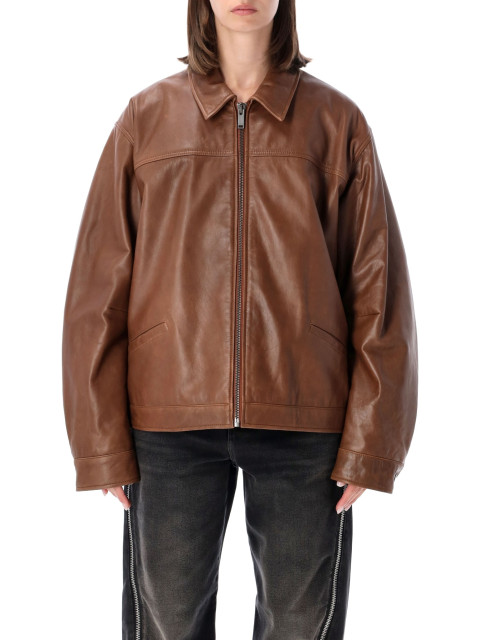 [HAIKURE] Leather Jacket FW26 HEW09131PL008TPC0081
