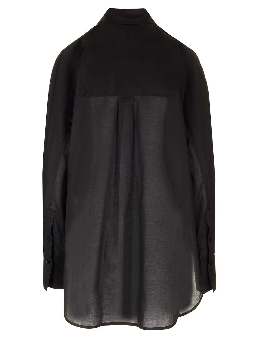 [TOTEME] Shirts Long Sleeve FW24 243-WRT2522-FB0238BLACK 001