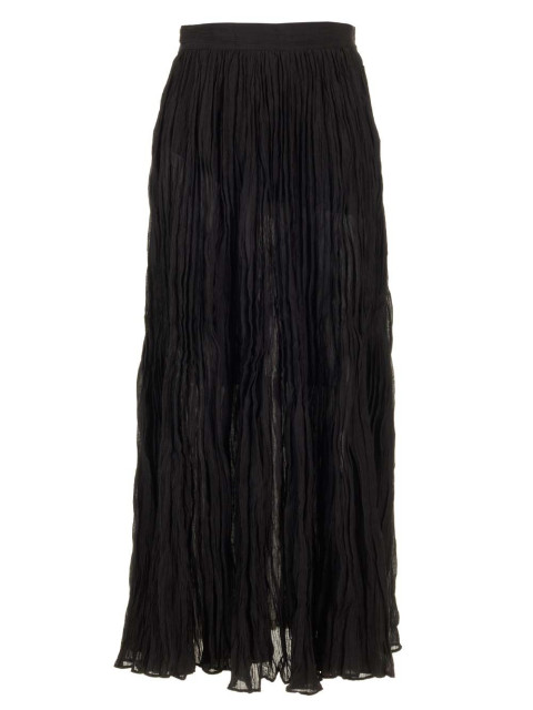 [TOTEME] Long skirt FW24 243-WRB0197-FB0200BLACK 001