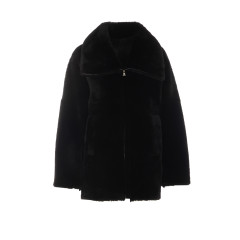 [Blancha] Fur Jacket FW26 26100302NERO