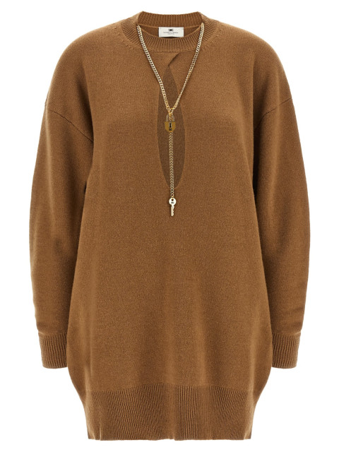 [ELISABETTA FRANCHI] Long sleeve dress FW26 AM23T66E2AI6