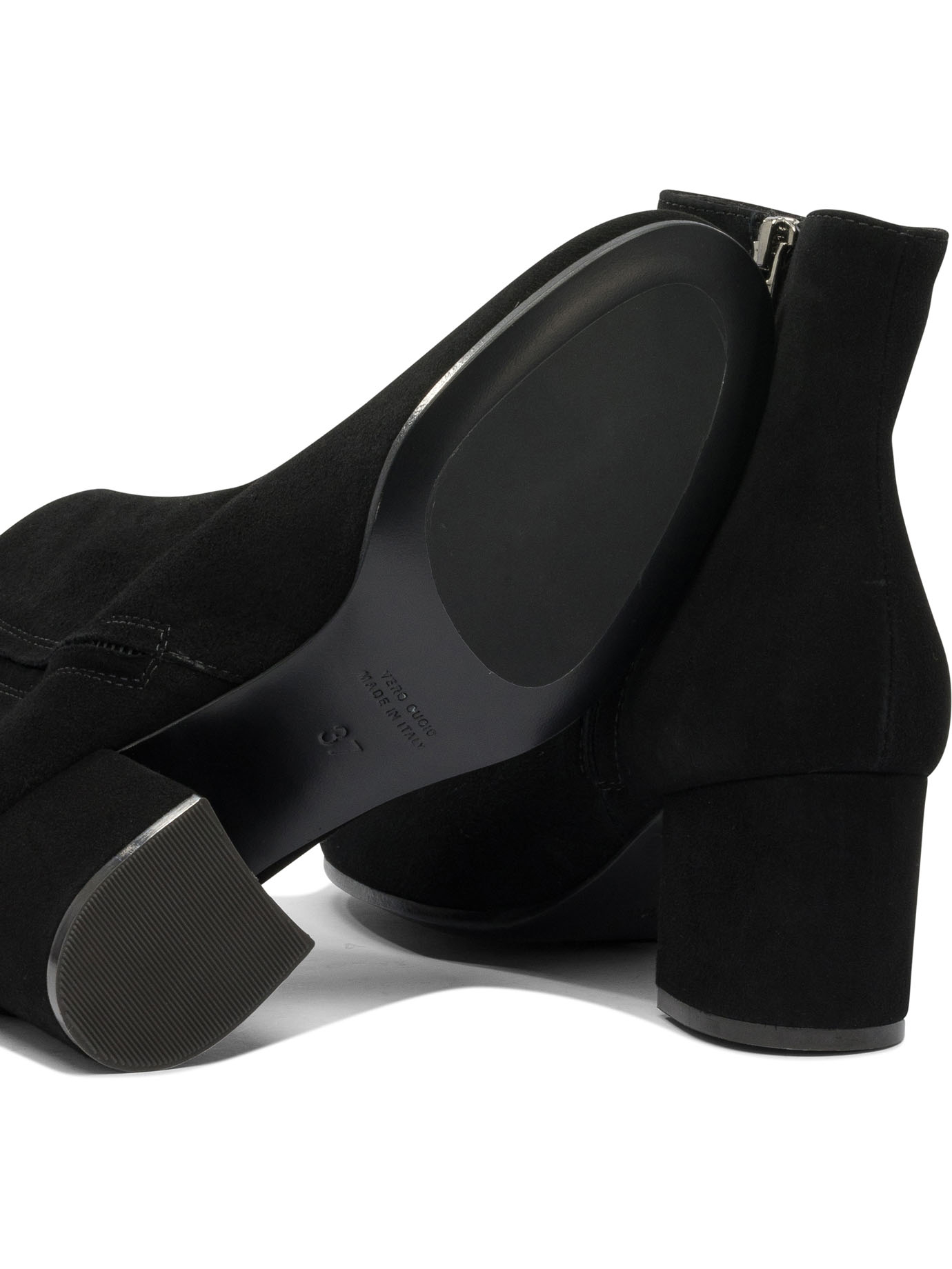 [VIA ROMA 15] Ankle Boots FW26 2309CAMOSCIONERO