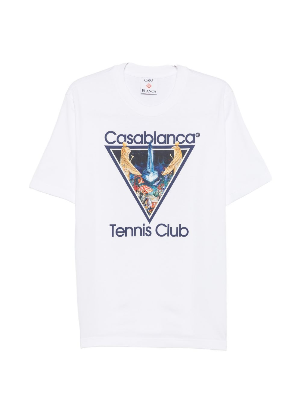 [Casablanca] T-shirts Short Sleeve FW26 MAW26JTS00108MONDE PERDU TENNIS CLUB ICON
